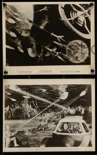 1x779 BATTLE IN OUTER SPACE 4 8x10 stills '60 Uchu Daisenso, Toho, space declares war on Earth!