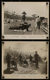 1x621 DEATH RIDERS 6 8x10 stills '76 cool stunt car & motorcycle racing images!