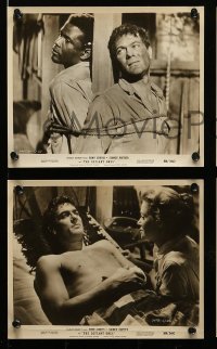 1x497 DEFIANT ONES 8 8x10 stills '58 escaped cons Tony Curtis & Sidney Poitier, 1 w/Lon Chaney Jr.