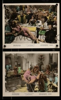 1x152 SIGN OF THE PAGAN 4 color 8x10 stills '54 Jack Palance as Attila the Hun with sexy Rita Gam!