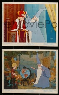 1x130 SWORD IN THE STONE 5 color 8x10 stills '64 Disney cartoon of King Arthur & Merlin the Wizard