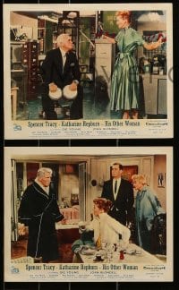 1x121 DESK SET 5 color English FOH LCs '57 Spencer Tracy & Katharine Hepburn, His Other Woman!