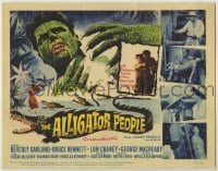 1y174 ALLIGATOR PEOPLE TC '59 Lon Chaney Jr., Beverly Garland's honeymoon turned into a nightmare!