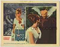 1y177 BLOOD & ROSES LC #5 '61 Roger Vadim, best c/u of Annette Vadim with the vampire monster!
