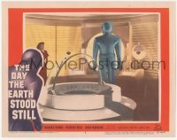 1y073 DAY THE EARTH STOOD STILL LC #2 '51 great image of Gort and Patricia Neal inside space ship!