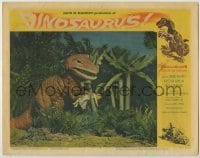 1y183 DINOSAURUS LC #3 '60 wacky image of really fake Tyrannosaurus-Rex holding really fake girl!