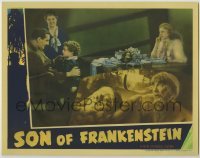 1y033 SON OF FRANKENSTEIN LC '39 monster Boris Karloff & Bela Lugosi w/ Rathbone & family, rare!