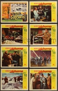 1y129 DEADLY MANTIS 8 LCs '57 Craig Stevens, Alix Talton, William Hopper, giant insect horror!