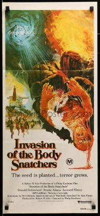 1z336 INVASION OF THE BODY SNATCHERS Aust daybill '78 Kaufman classic remake of sci-fi thriller!