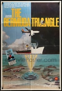 1z381 BERMUDA TRIANGLE 1sh '78 hundreds of ships and planes lost forever, sci-fi art!