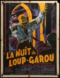 1z050 CURSE OF THE WEREWOLF French 24x31 '61 different art of Oliver Reed by Guy Gerard Noel!