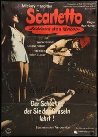 1z352 BLOODY PIT OF HORROR German '67 Pupillo's Il Boia Scarlatto, gruesome torture image!