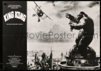 1z363 KING KONG German R80s art of ape with Fay Wray on Empire State like 1938 re-release!