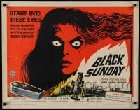 1z009 BLACK SUNDAY 1/2sh '61 Mario Bava, deep in this demon's eyes is a hidden unspeakable secret!