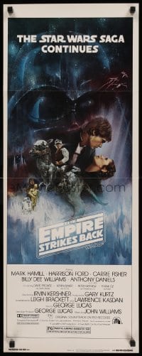 1z040 EMPIRE STRIKES BACK insert '80 George Lucas, Gone with the Wind style art by Roger Kastel!