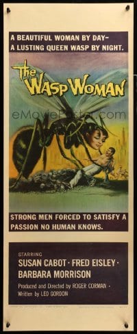 1z033 WASP WOMAN insert '59 most classic art of Roger Corman's lusting human-headed insect queen!