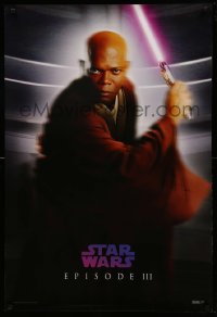 1z320 REVENGE OF THE SITH teaser DS 1sh '05 Star Wars Episode III, Jedi Master Mace Windu!