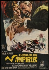 1z053 FEARLESS VAMPIRE KILLERS Spanish '68 Roman Polanski, great wacky horror art by Carlos Escobar!