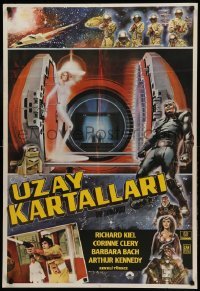 1z081 HUMANOID Turkish '79 art of Richard Kiel in space suit, wacky Italian Star Wars rip-off!