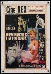 2a128 PSYCHO linen Belgian '60 sexy half-dressed Janet Leigh, Anthony Perkins, Hitchcock