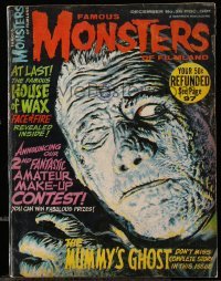 2a277 FAMOUS MONSTERS OF FILMLAND magazine December 1965 The Mummy's Ghost art by Vic Prezio!