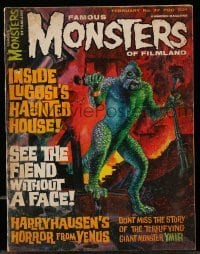 2a280 FAMOUS MONSTERS OF FILMLAND magazine Feb 1966 Gray Morrow art for 20 Million Miles to Earth!