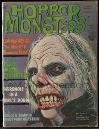 2a306 HORROR MONSTERS magazine Winter 1963 art of Lon Chaney Sr. as The Phantom of the Opera!