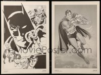 2a113 DC COMICS set of 10 11x16 art prints '86 cool art of Batman, Superman, Wonder Woman & more!