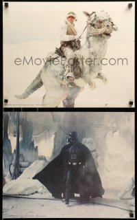 2a226 EMPIRE STRIKES BACK 4 color 16x20 stills '80 Darth Vader, Luke riding tauntaun & more!