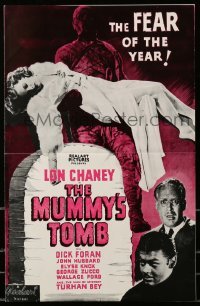 2a086 MUMMY'S TOMB pressbook R48 bandaged monster Lon Chaney Jr., Universal horror, great images!