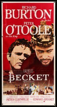 2c080 BECKET 3sh '64 Richard Burton in the title role, Peter O'Toole as his king!
