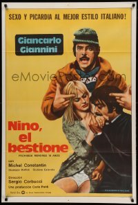 2c192 BEAST Argentinean '74 Giancarlo Giannini, Michel Constantin, directed by Sergio Corbucci!