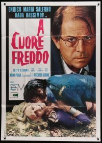 2c668 A CUORE FREDDO Italian 1p '71 Enrico Maria Salerno, woman held down against her will!