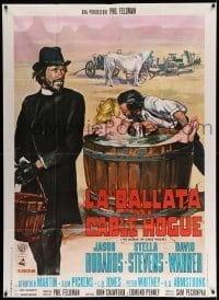 2c683 BALLAD OF CABLE HOGUE Italian 1p '70 Peckinpah, Jason Robards & sexy Stella Stevens in tub!