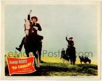 2d009 7th CAVALRY LC '56 Randolph Scott avenges General Custer & the massacre at Little Big Horn!