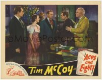 2d013 ACES & EIGHTS LC '36 great c/u of Tim McCoy with five others + cool gambling border art!