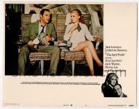 2d032 APRIL FOOLS int'l LC #5 '69 close up of Jack Lemmon & sexy Catherine Deneuve on airplane!