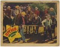 2d034 ARIZONA DAYS LC '37 cowboys on horses watch Tex Ritter draw his gun on bad guy!