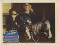 2d061 BEYOND THE PURPLE HILLS LC #6 '50 Gene Autry & Champion with honorary cowboy deputy!