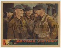 2d063 BEYOND VICTORY LC '31 great c/u of William Boyd & James Gleason in World War I uniforms!