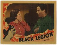 2d072 BLACK LEGION LC '36 Ku Klux Klan member Humphrey Bogart scares wife Erin O'Brien-Moore!