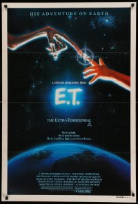 2f036 E.T. THE EXTRA TERRESTRIAL Aust 1sh '82 Steven Spielberg classic, John Alvin art!