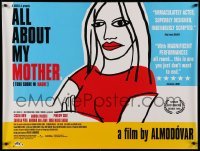 2f614 ALL ABOUT MY MOTHER British quad '99 Pedro Almodovar's Todo Sobre Mi Madre, cool art by Marine