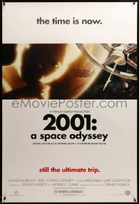 2g463 2001: A SPACE ODYSSEY DS 1sh R00 Stanley Kubrick, star child & art of space wheel!