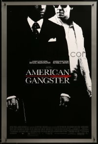 2g488 AMERICAN GANGSTER DS 1sh '07 Denzel Washington, Russell Crowe, Ridley Scott directed!