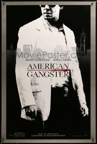 2g487 AMERICAN GANGSTER teaser 1sh '07 close-up of Russell Crowe, Ridley Scott directed!