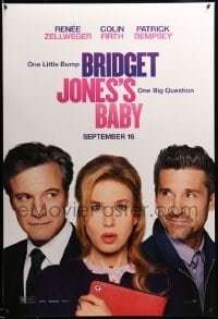 2g543 BRIDGET JONES'S BABY teaser DS 1sh '16 Renee Zellweger in the title role, Firth, Dempsey!