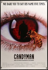 2g547 CANDYMAN 1sh '92 Clive Barker, creepy close-up image of bee in eyeball!