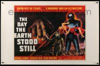 2g269 DAY THE EARTH STOOD STILL 22x34 commercial poster '84 Wise, art of Gort, Patricia Neal!