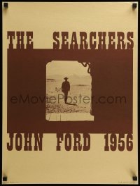 2g308 SEARCHERS 18x24 commercial poster '72 John Ford classic, different image of John Wayne!
